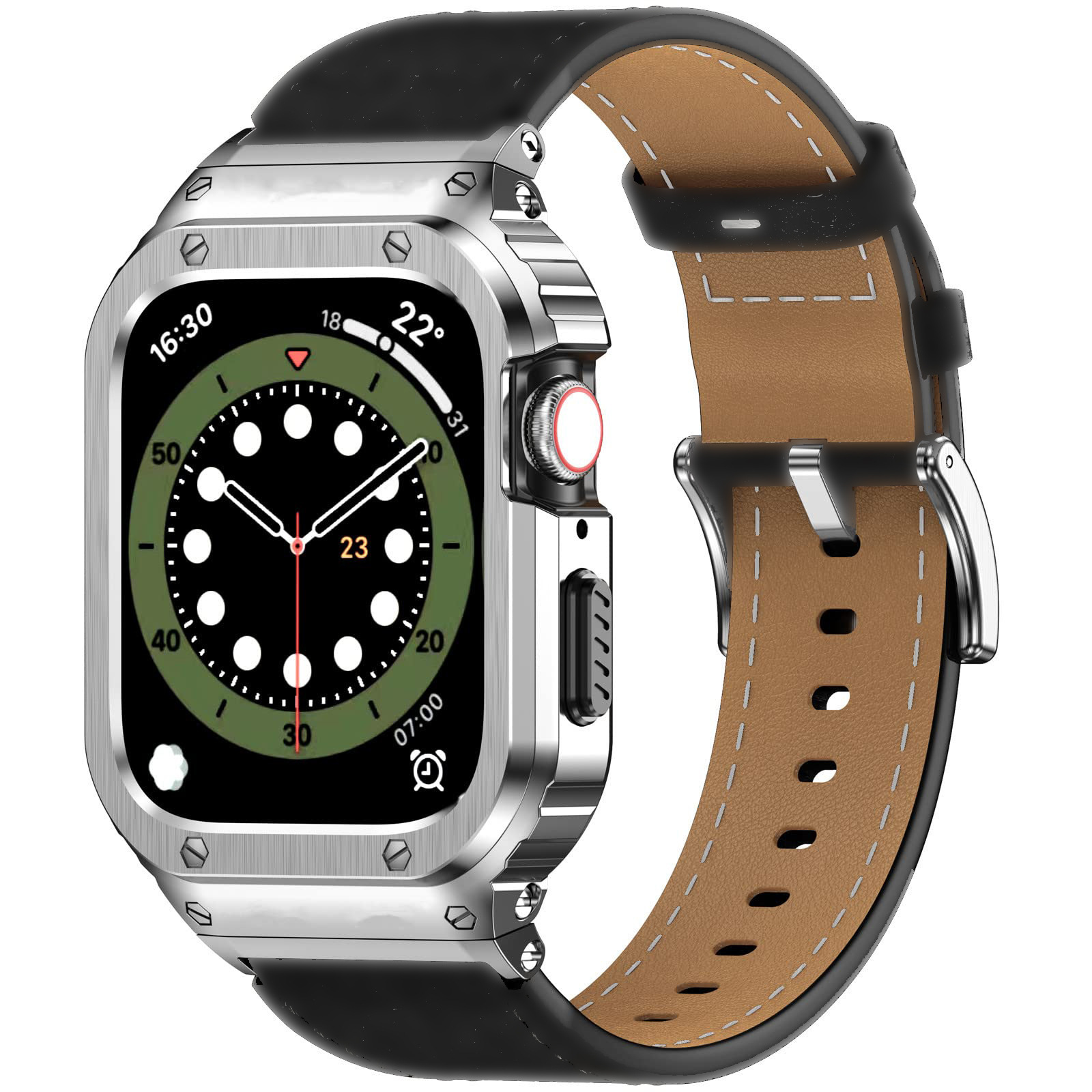 The Watch Strap Is Suitable for Apple Watch S9 Premium Leather 40/41/44/45/49 iWatch Watch Strap Bracelet