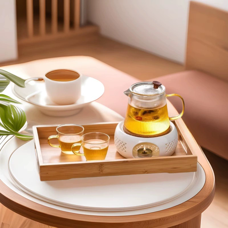 Керамическая теплая чайная печь для послеобеденного чая подсвечник жаростойкая стеклянная свеча вареная чайная печь фруктовый цветочный чайник набор