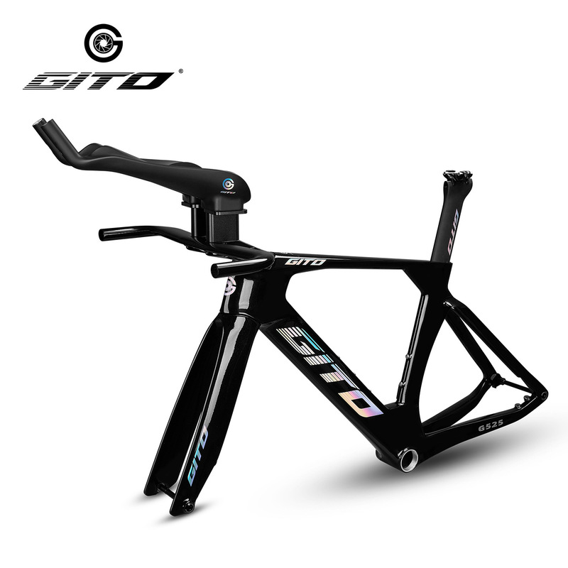 Gito Jietuo Full Carbon Triathlon Tt Time Trial Bike Carbon Fiber Road Bike Frame Wind-Breaking Competition Track Bike