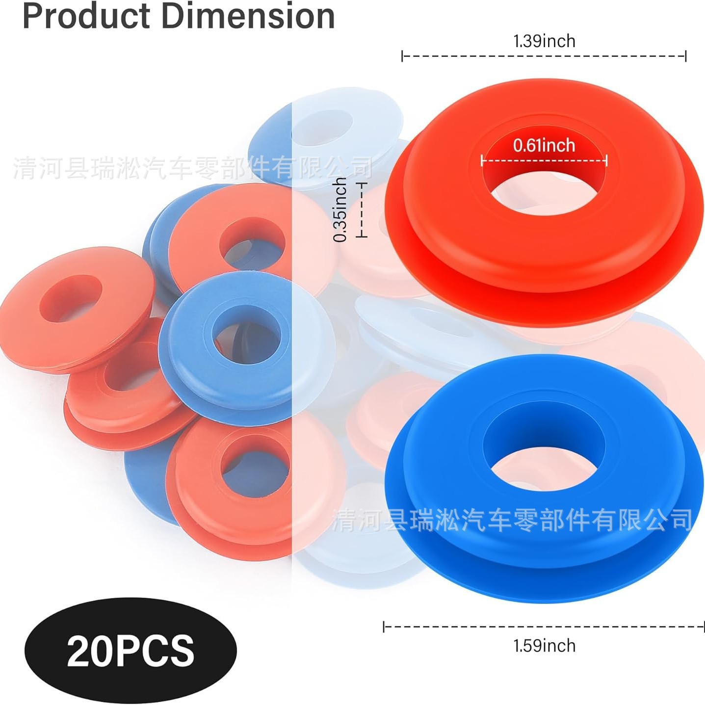 Self-produced and self-sold universal trailer hand-operated valve rubber pads and seals, brake pump valve sealing parts and accessories