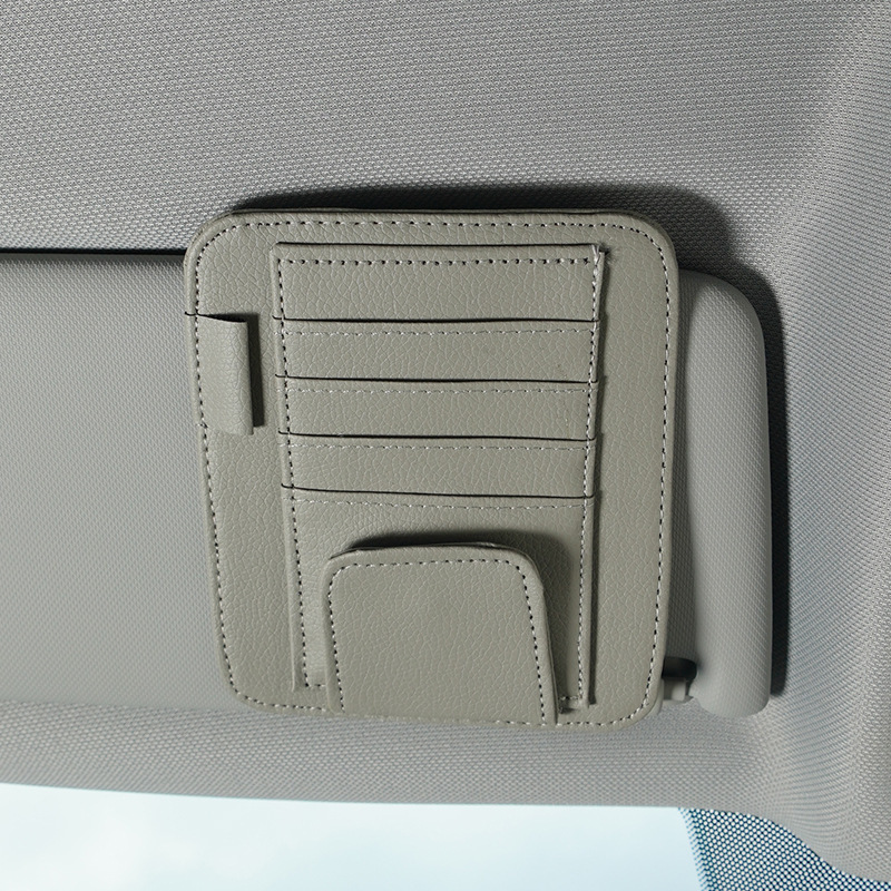 Qìchē – Multimediya və saxlama aksesuarları Organizer Clip Card - multifunctional-sun-visor-clip-gray