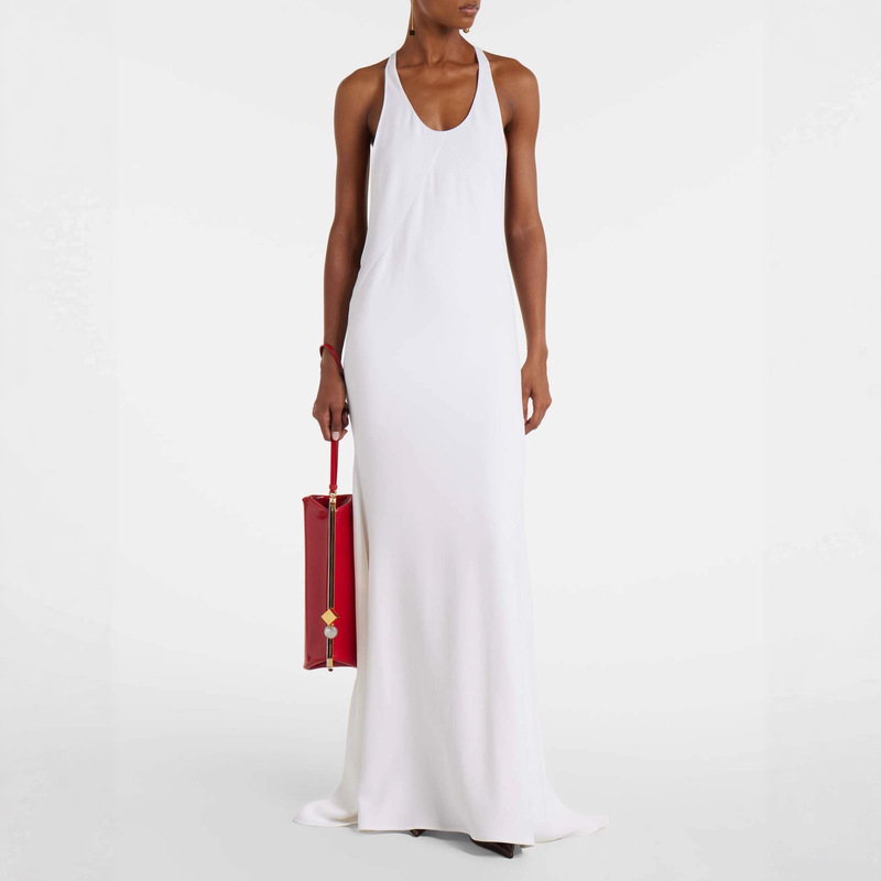 2025 European and American New Style Elegant White Long Dress Summer Sexy Spaghetti Strap Cross-Border Women's Fashion Independent Site Hot Item