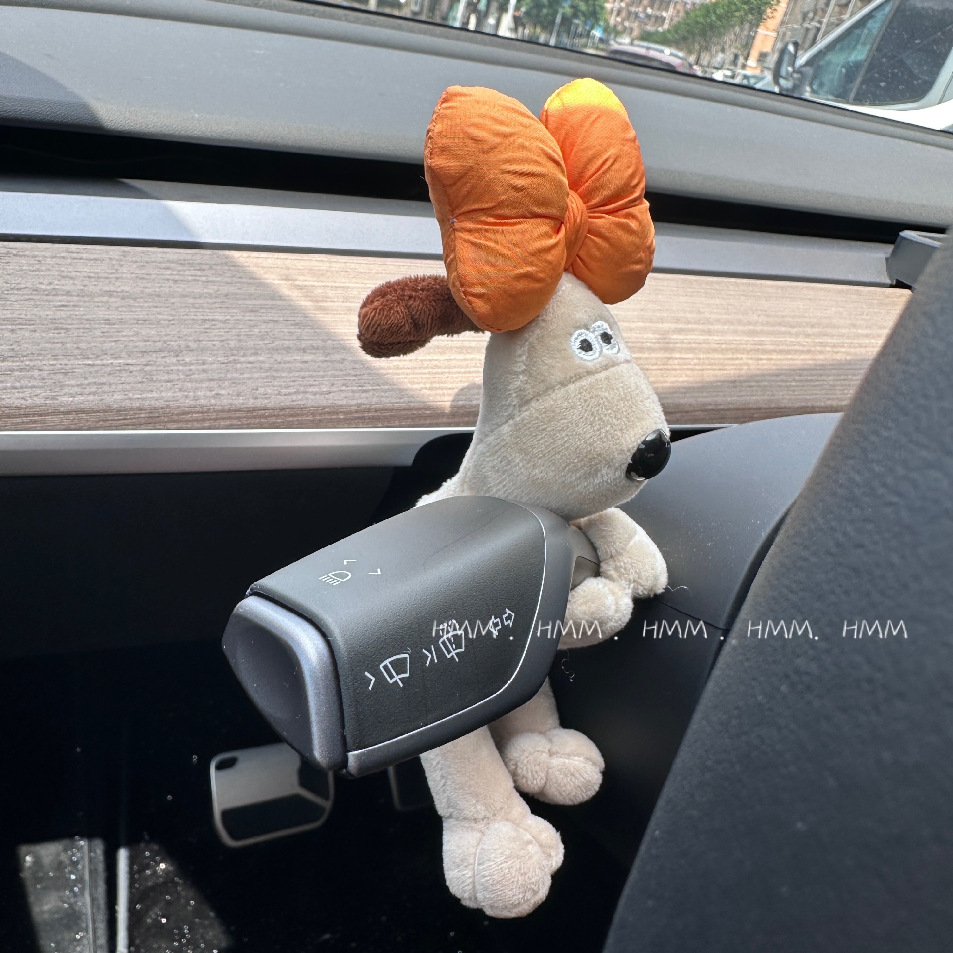 Paquete de material de bricolaje hecho a mano lindo perro coche embarazada bloque decoración coche felpa muñeca decoración creativa cumpleaños