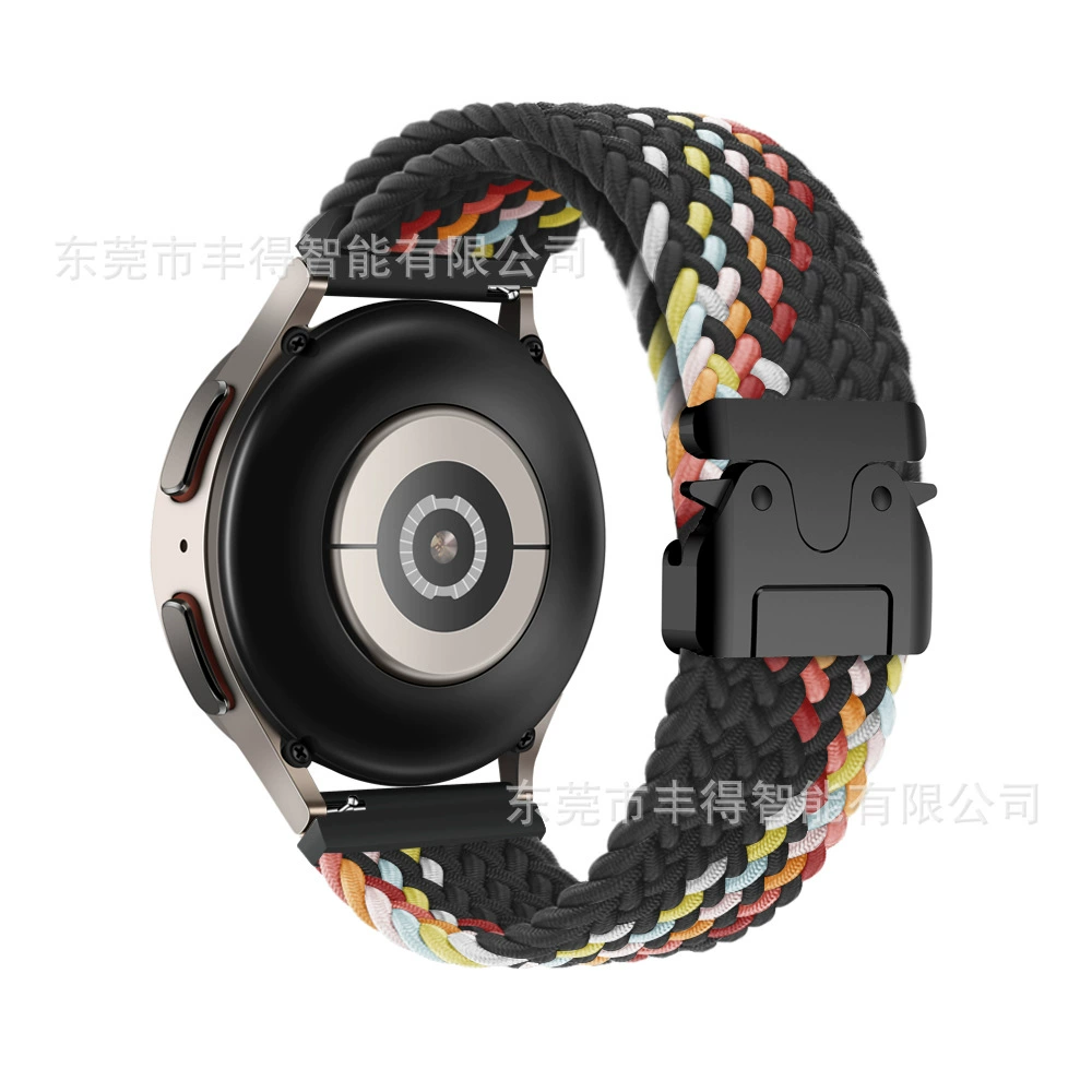 Плетёный нейлоновый ремешок для часов (Huawei Samsung), 18/20/22 мм, лёгкий, плетёный