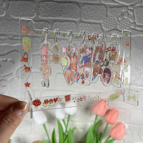 Hollywood star in the sky, DIY creative acrylic decorative plate, sticker notebook, carousel set