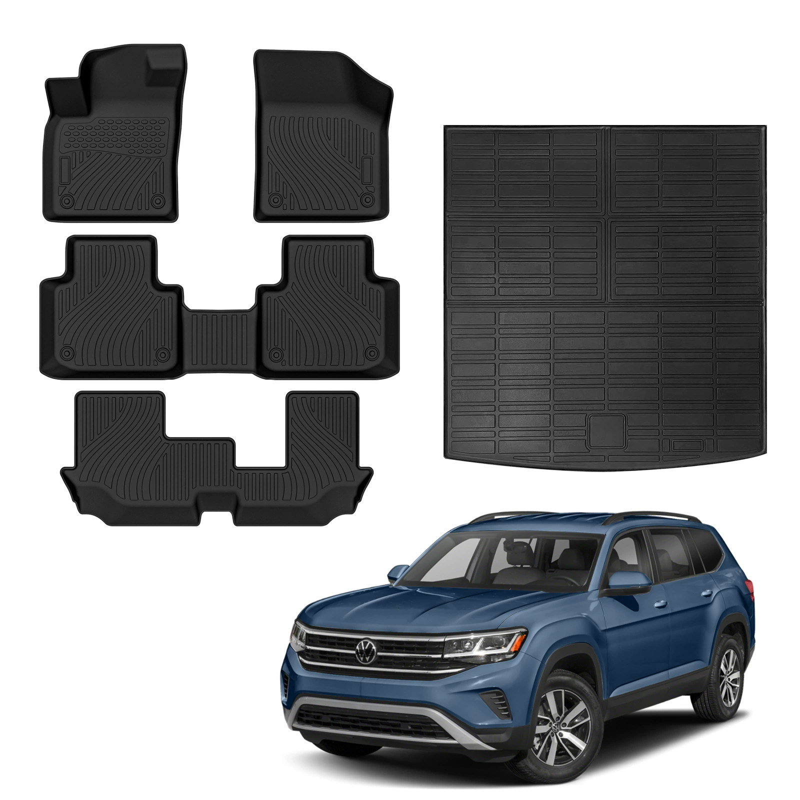 Подходит для Volkswagen Atlas18-24 Full TPE ножные коврики полный багажник коврик TPE трансграничной электронной коммерции