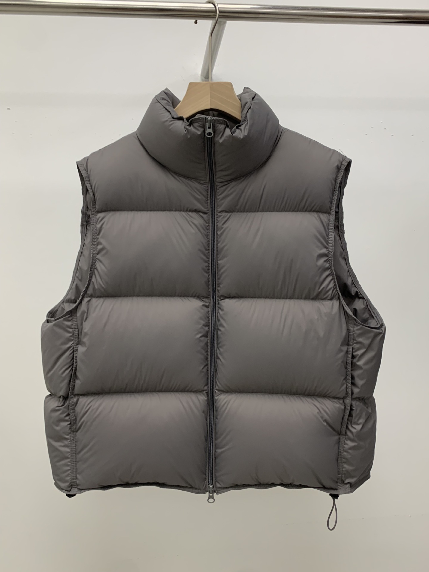 Chaqueta de plumas sin mangas con cuello alto y cuello alto de pato blanco para mujer, estilo coreano, holgada, versátil, ideal para otoño e invierno. Abrigo cálido._voghion.com