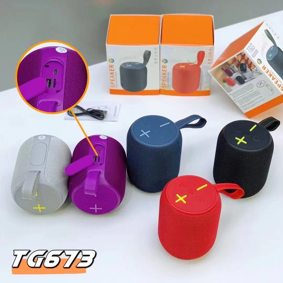Transfronteriza explosión mini TG673 altavoz Bluetooth portátil recargable bajo portátil regalo de radio al aire libre sonido