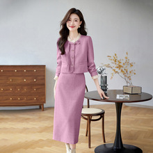 名媛小香风套装女2025秋冬新款今年流行减龄漂亮洋气套装裙NY1562