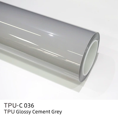 Auto Color Change Film, Crystal Piano Black Alexander Silver - tpu-cement-gray-light-152m15m