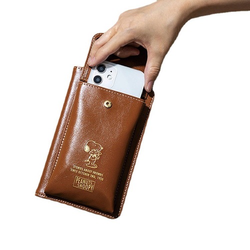 Daily Miscellaneous Appendix Snoopy Crossbody Mobile Phone Bag LONG WALLET BOOK Vertical Casual Versatile Coin Purse