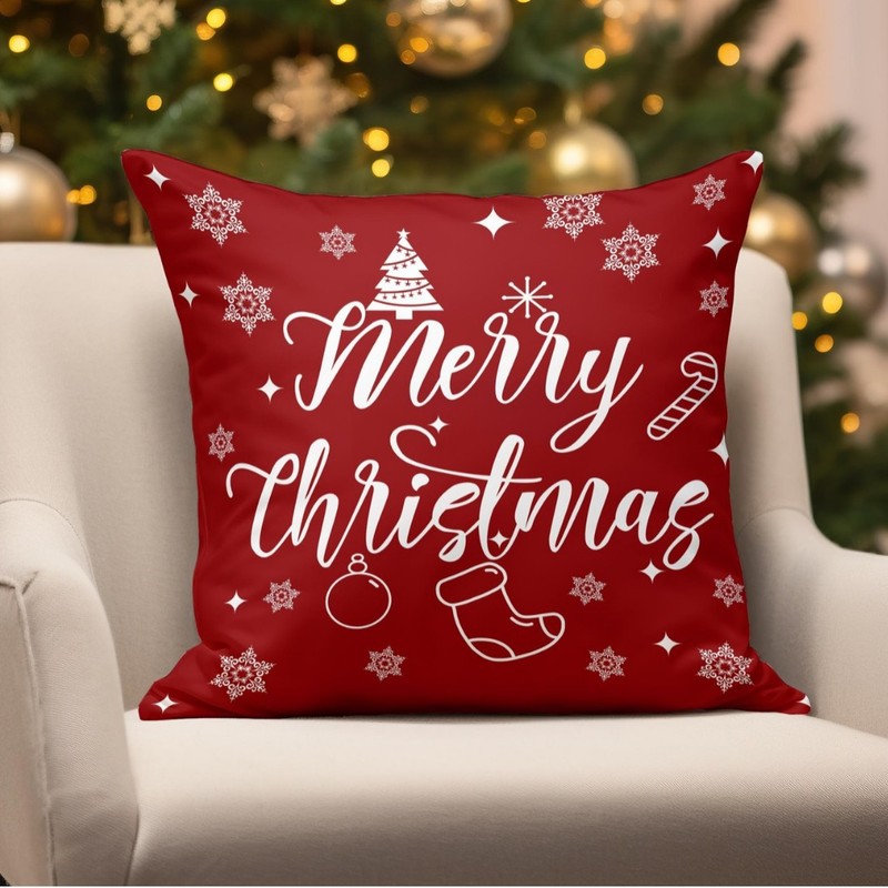 アマゾンクリスマス枕カバークロスボーダーホーム漫画ソファクッションカバーリネンプリントリビングルーム装飾枕カバー|undefined
