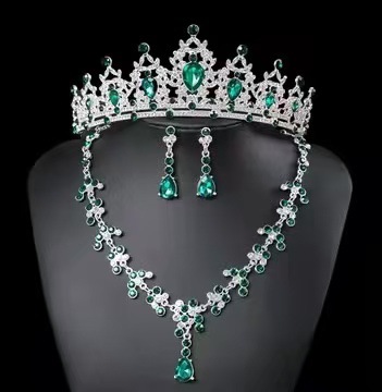 Corona nupcial con rhinestones