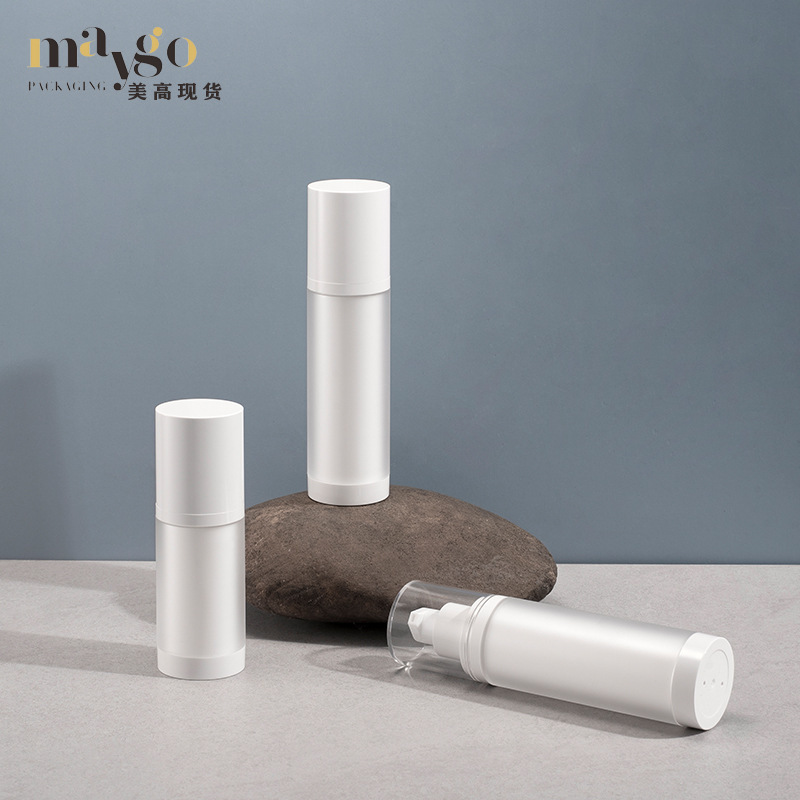 スポット 30ml50ml 真空ボトルストレートラウンドフロストローションボトルスキンケア製品セット新しい詰め替えボトル|undefined