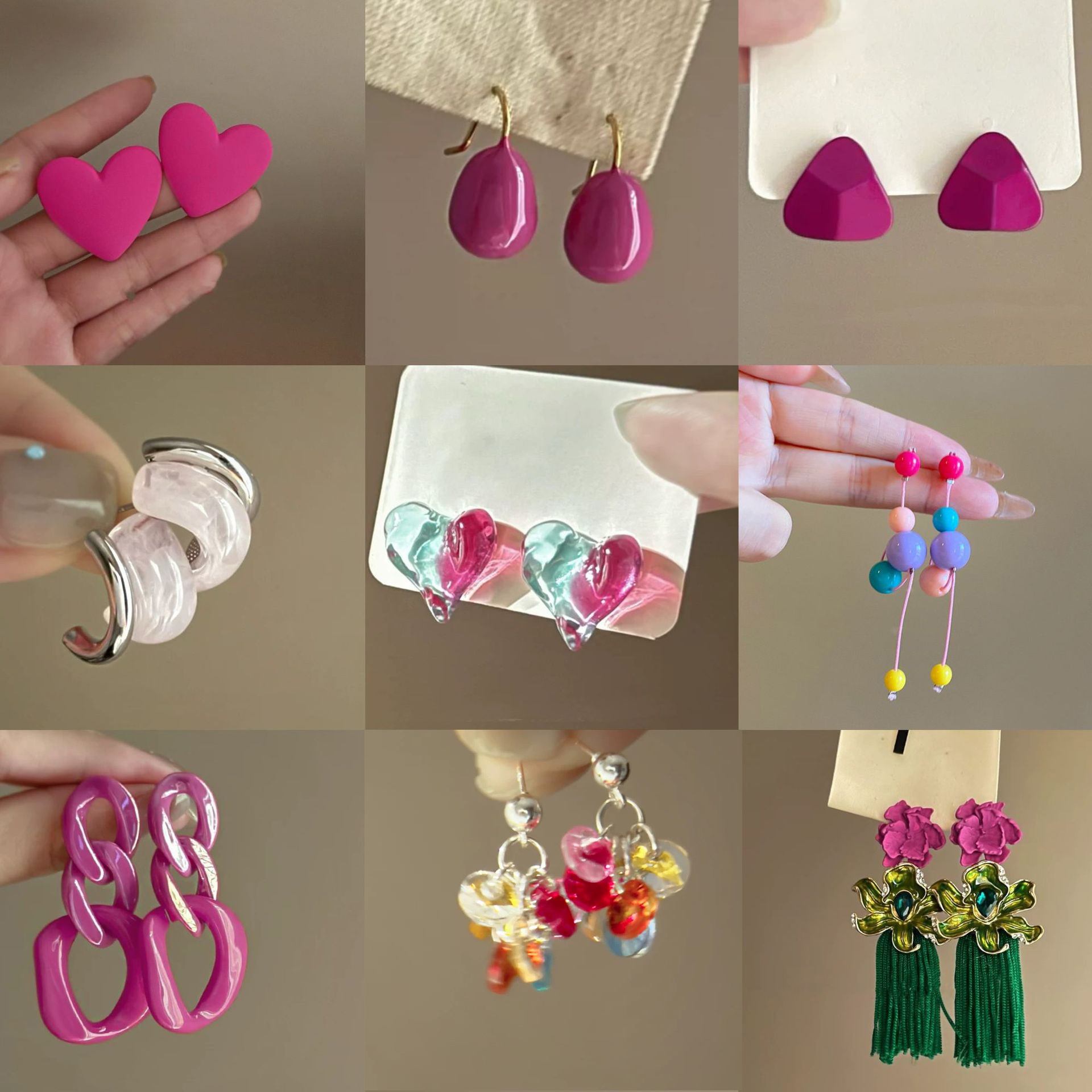 Summer fresh earrings from pearl