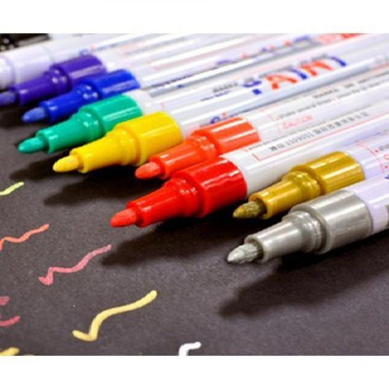 Gundam model painting markers, Gundam model making tools, electroplated gold and silver paint pens