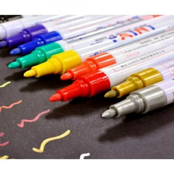 Gundam model painting markers, Gundam model making tools, electroplated gold and silver paint pens