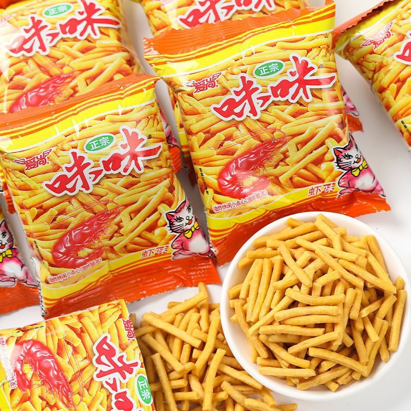 Aishang Mimi Shrimp Sticks Authentic Crab Flavor Shrimp Sticks Potato Chips Childhood Nostalgic Snack Food to Satisfy Cravings Small Snacks Aishang Mimi Shrimp Sticks Authentic Crab Flavor Shrimp Sticks Potato Chips Childhood Nostalgic Snack Food to Satisfy Cravings Small Snacks