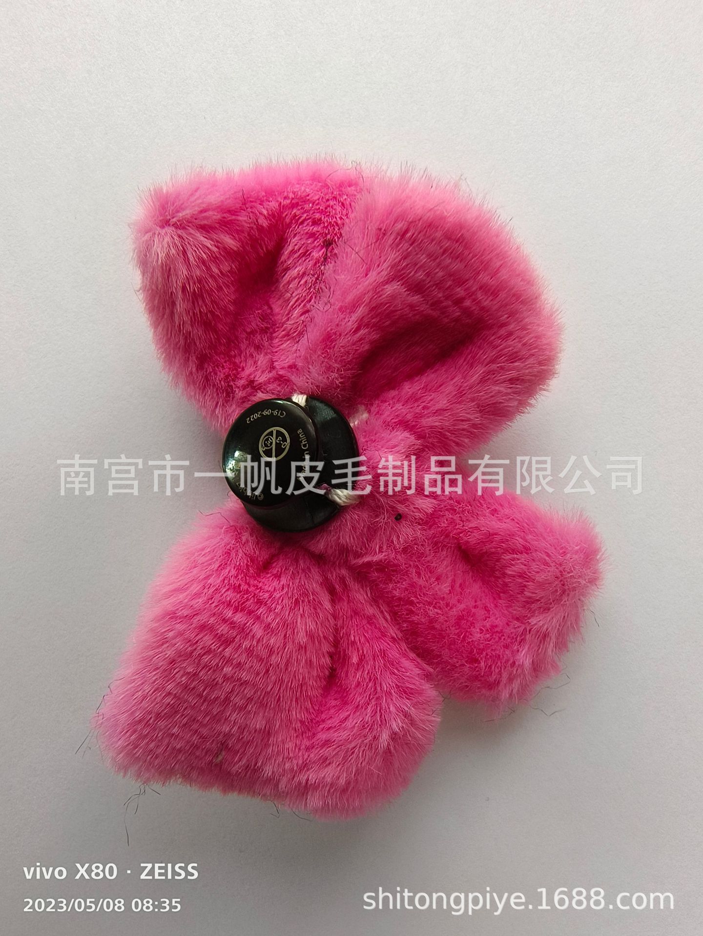 厂家生产水貂毛球毛花貉子毛球 狐狸 兔毛球毛扣 仿獭兔毛球毛花