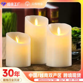 现货跨境热采LED电子蜡烛灯烛光音乐会道具圣诞节庆气氛摇摆蜡烛
