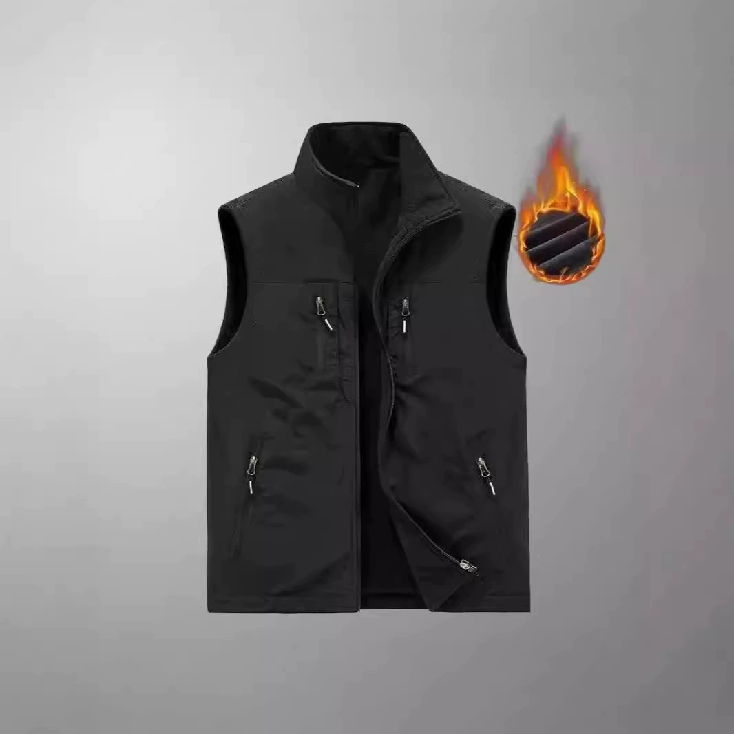 Double-sided travel sports warm vest, plus size