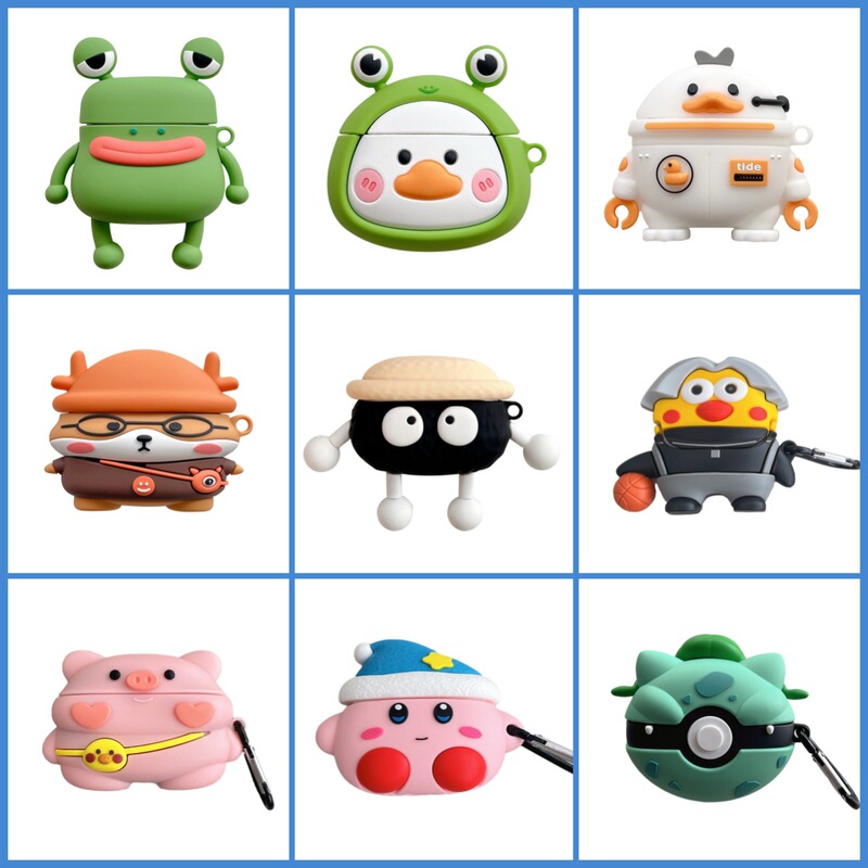 Suitable for Vivo Tws3E Headphone Protective Cover Iqoo Tws Air3 Cartoon Silicone Wireless Bluetooth Cross-Border Case