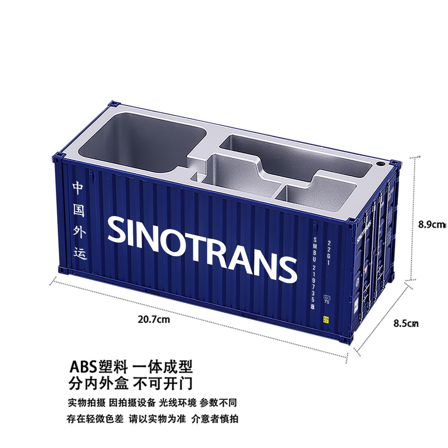 Caja de tarjetas de visita de lápiz azul china