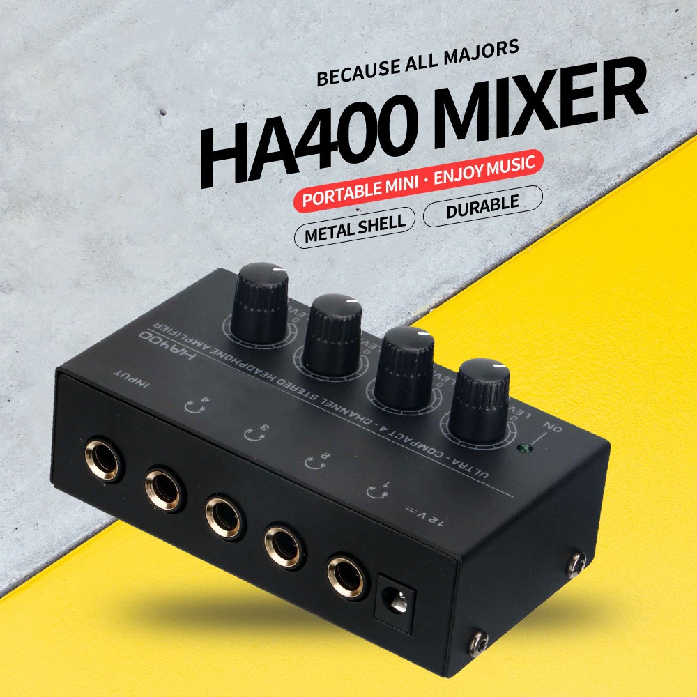 HA400 Monitor de 4 vías Amplificador de auriculares Amplificador DE OÍDO image 4
