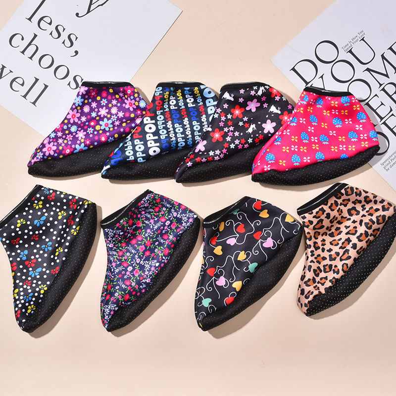 秋冬成人女士中筒高帮早教家居地板袜 袜套防滑保暖加绒加厚批发