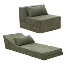 折叠压缩沙发床枕头加厚高密度泡沫可折叠床垫单人睡椅沙发供应商