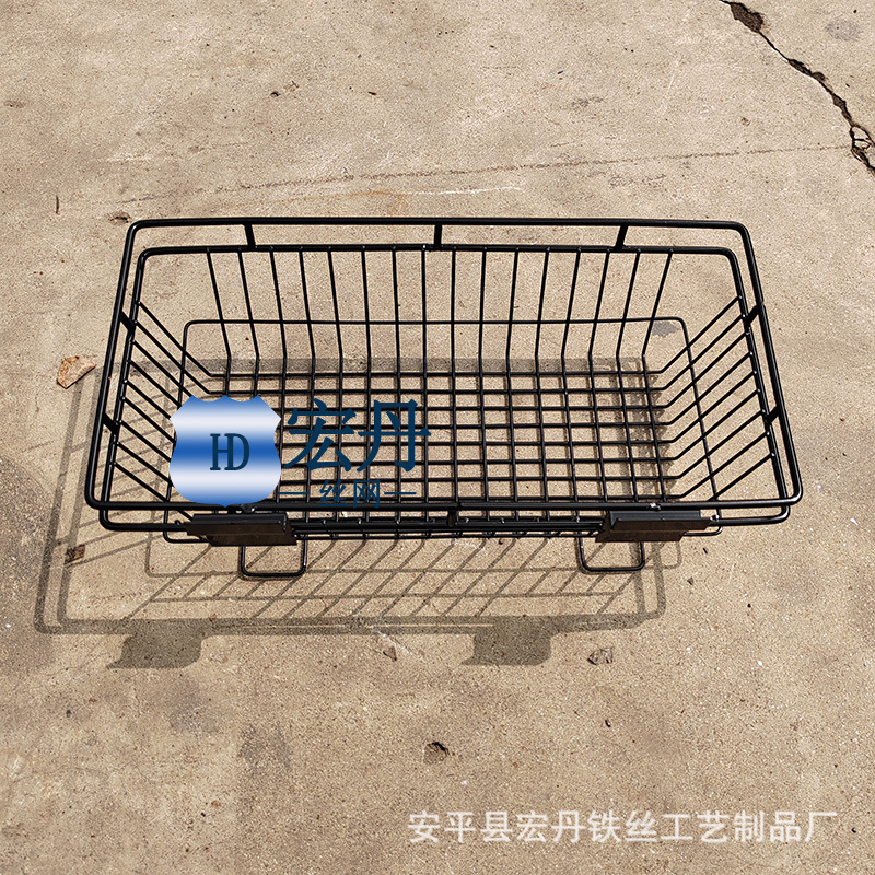 货架铁线网篮学校桌兜网篮洞洞板槽板挂篮金属收纳网篮定制