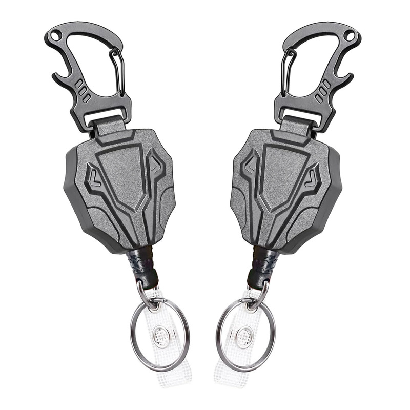 Amazon Heavy Duty Mountaineering Easy Pull Buckle Outdoor Retractable Steel Wire Keychain Identity Badge Holder Carabiner Clip Strap Amazon Heavy Duty Mountaineering Easy Pull Buckle Outdoor Retractable Steel Wire Keychain Identity Badge Holder Carabiner Clip Strap