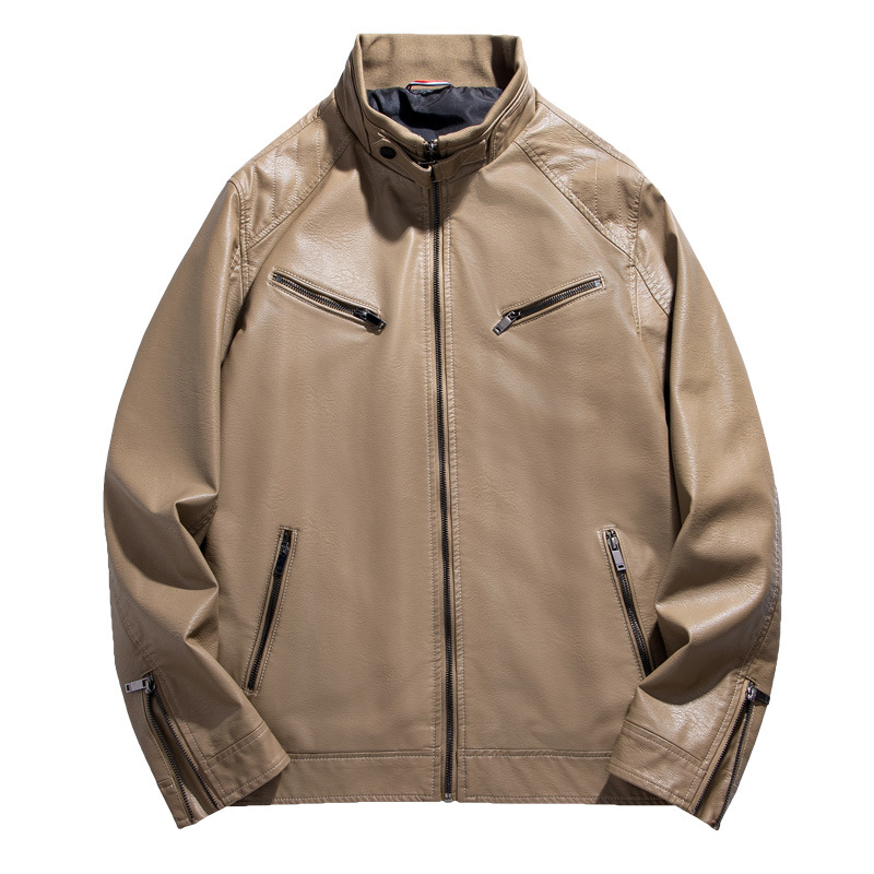 Herrenbekleidung Sonderangebot an Freizeitsport Herbst Paar Motorradbekleidung lockere Oberteile Jacke Retro Persönlichkeit Herren Lederjacke_voghion.com