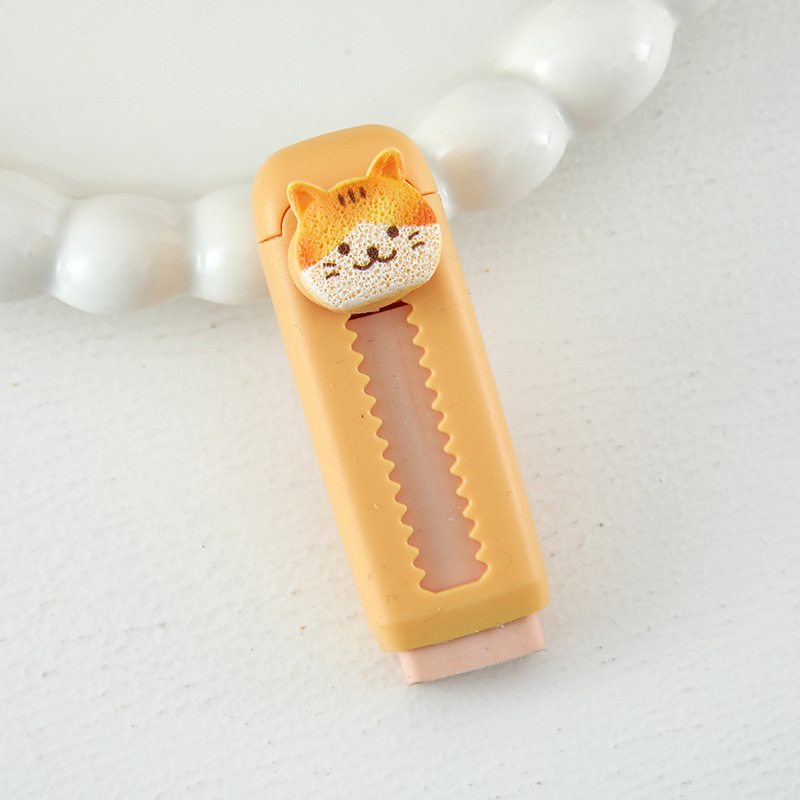 Pull-and - pull goma limpia sin marcas de dibujos animados de alto valor facial borracha retráctil borracha de lápiz reemplazable