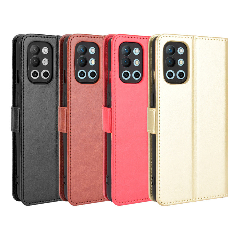 One plus OnePlus 9R mobile phone case 1 9RT mobile phone leather case flip crazy horse pattern card rope bracket protective case One plus OnePlus 9R mobile phone case 1 9RT mobile phone leather case flip crazy horse pattern card rope bracket protective case