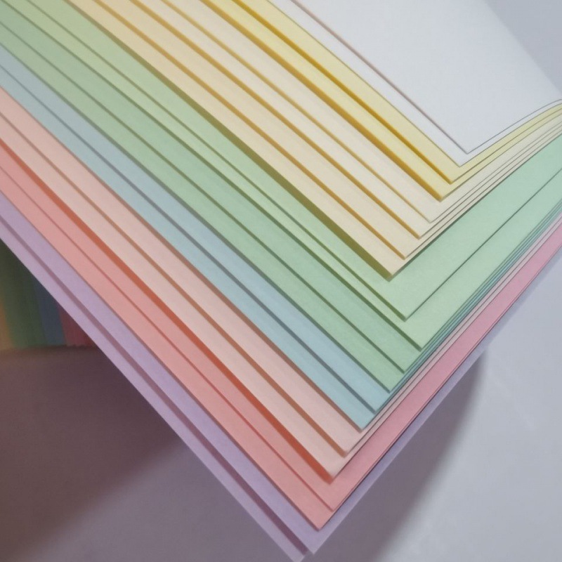 彩纸莫兰迪250克马卡龙色方形8开443卡纸彩色厚硬卡纸贺卡厂家