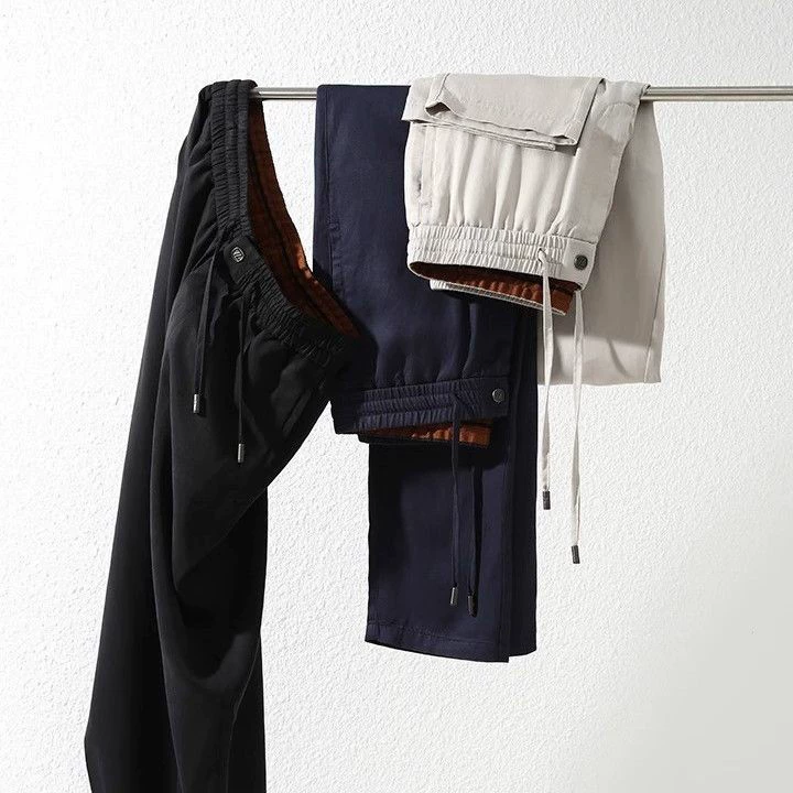 Итальянская доступная роскошь из волокна Tencel Lyocell + лен, летняя мужская дышащая и универсальная деловая рабочая одежда, повседневные брюки