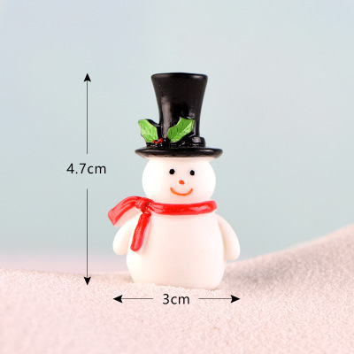 微景观微缩圣诞节DIY配件圣诞老人雪人麋鹿礼物雪橇袜子迷你摆件|undefined
