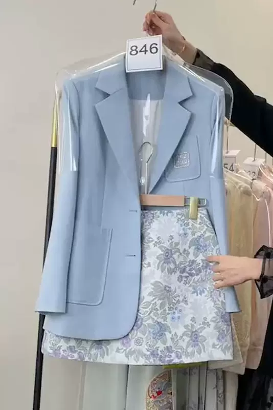 Мини-юбка, комплект, костюм, интернет-знаменитость, стиль Chanel, floral принт