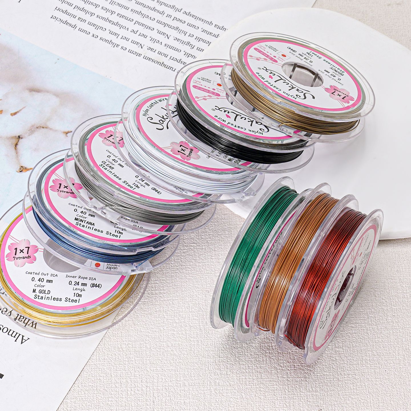 Japón importó alambre de acero suave de 0,4mm collar de perlas de hilo suave de diez metros pendientes de perlas accesorios de joyería con cuentas de bricolaje image 4