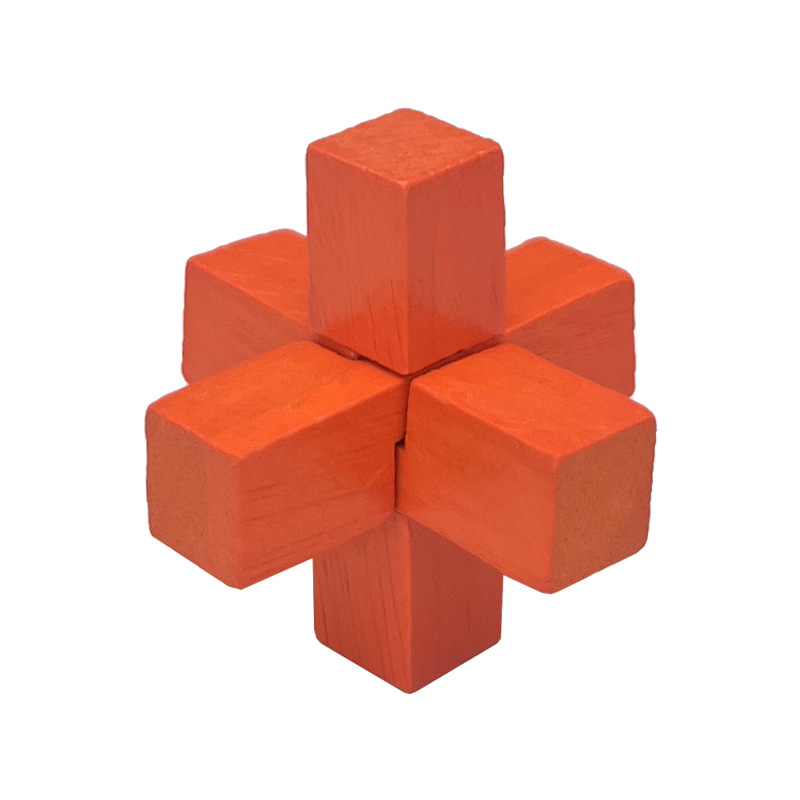 Luban Lock Kongming Lock conjunto completo juguetes educativos para Niños Estudiantes de la escuela primaria tamaño pequeño mini haya Kongming Lock fábrica fija