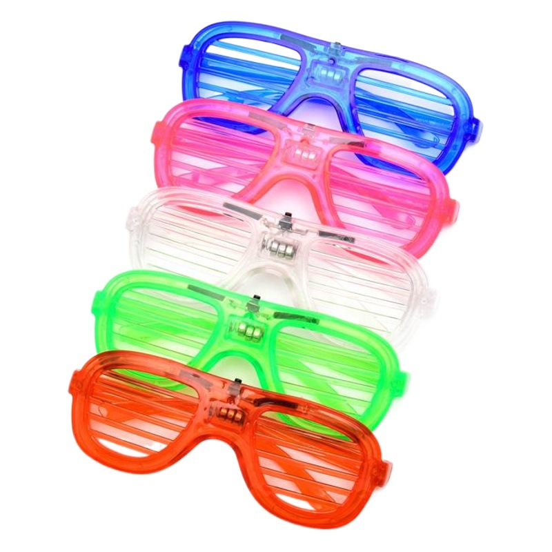 Suministro transfronterizo rojo azul blanco verde obturador gafas de luz fría gafas luminosas LED bar fiesta alegría Accesorios