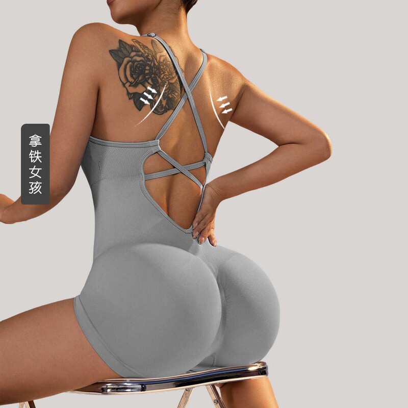 Peach Butt All-In-One Fitness Suit, High Elasticity, Quick-Drying Dance Sports, Beautiful Back One-Piece Yoga Suit, Slim Peach Butt Lift Peach Butt All-In-One Fitness Suit, High Elasticity, Quick-Drying Dance Sports, Beautiful Back One-Piece Yoga Suit, Slim Peach Butt Lift