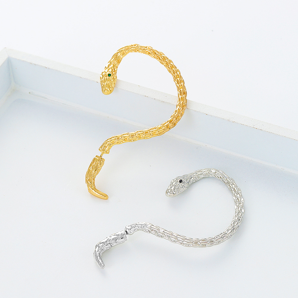 Holiday, Party, Street Occasion Alloy Material Punk Snake Alloy Plating Unisex Earrings
