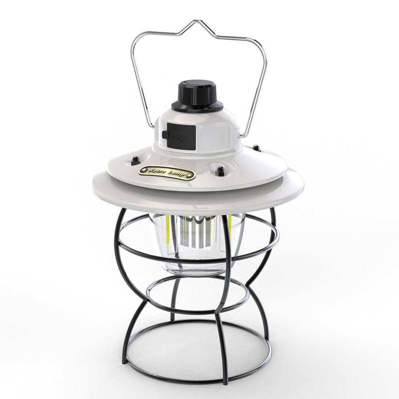 Transfronterizo LED retro camping luz al aire libre impermeable multifuncional iluminación camping Luz Portátil campamento iluminación linterna