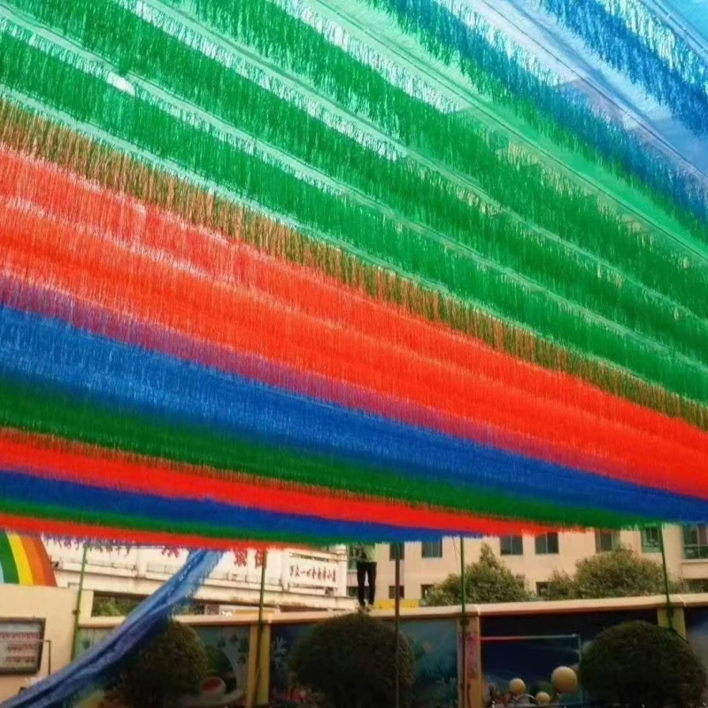 [Коллекция из 1992 человек] Красочная солнцезащитная сетка, солнцезащитная сетка, теневой и теплоизоляционный сетка для бассейна в детском саду, утолщение на открытом воздухе