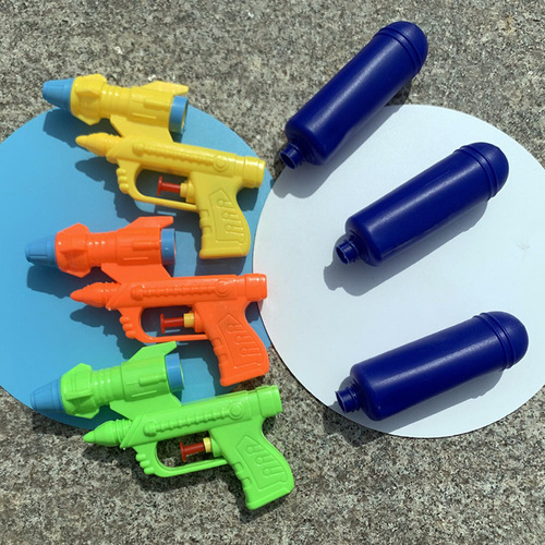 19CM children's independent small water gun new beach play baby bathroom parent-child interactive water gun toy wholesale
