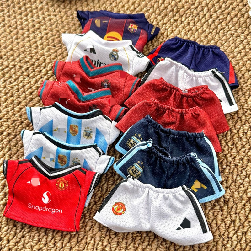 1517cm Plush Trendy Toy Doll Clothes 17 Doll Clothes Real Madrid Pendant Jersey 2026 Football Clothes First, Second, Third Generation