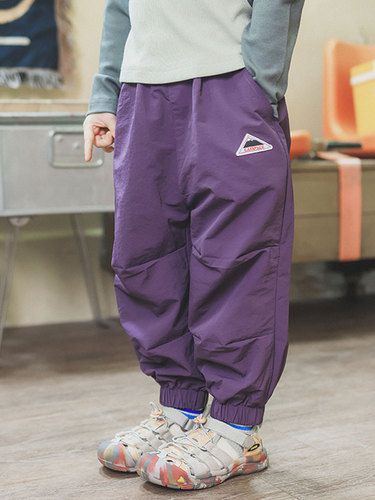 Children's Foot-binding Pants 2025 Autumn Women and Children Outdoor Quick-drying Pants Colorful Pocket Work Pants Baby Pants