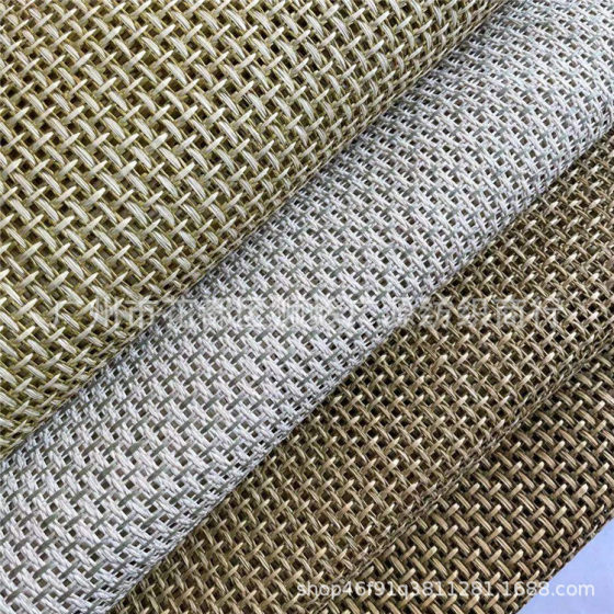 Factory direct woven material environmental protection color paper woven cloth mixed color woven straw mat straw cloth weaving process